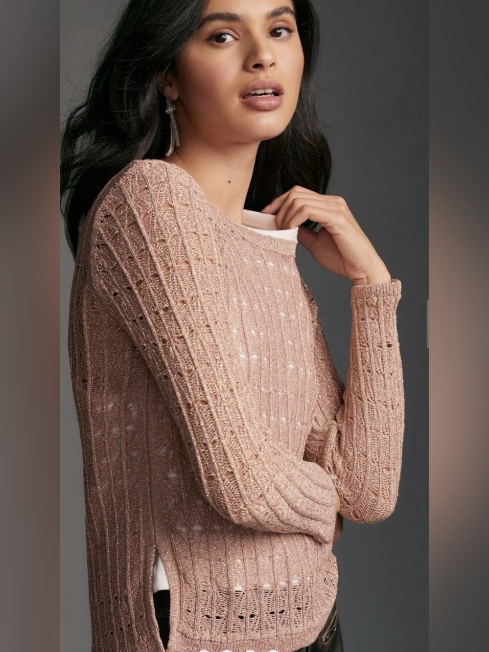 Pilcro Open Stitch Sweater Sz Medium